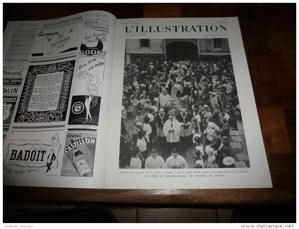 L' Illustration  1943 Le Théâtre Dans Les Camps De Prisonniers;Fêtes  Des HOSPICES De BEAUNE ;La Maison Du Prisonnier - L'Illustration