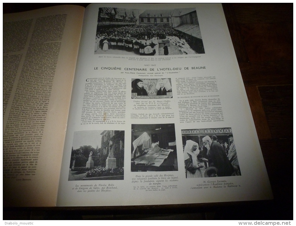 L' Illustration  1943 Le Théâtre Dans Les Camps De Prisonniers;Fêtes  Des HOSPICES De BEAUNE ;La Maison Du Prisonnier - L'Illustration