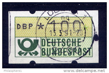 BRD ATM Nr.1 / 100 Pf        O Used   (8566) - Machine Labels [ATM]