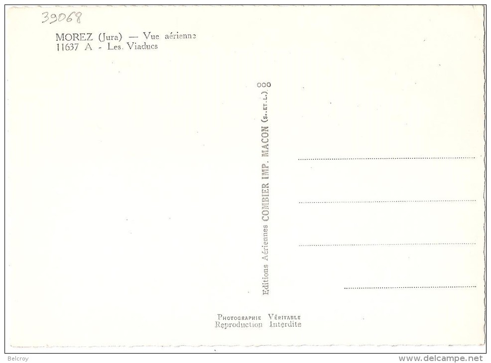 Dépt 39 - MOREZ  - Vue Aérienne - Les Viaducs - (CPSM 10,5 X 14,8 Cm) - Morez