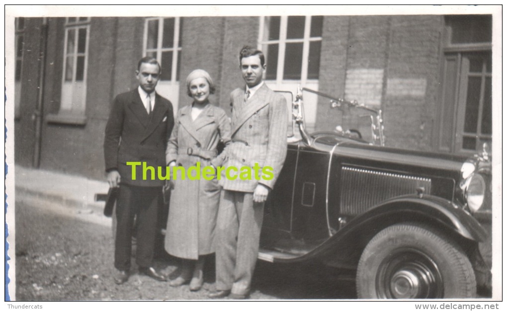 TOURCOING 1933 VOITURE AUTO AUTOMOBILE ** ANCIENNE PHOTO AMATEUR ** VINTAGE AMATEUR SNAPSHOT **  FOTO - Luoghi