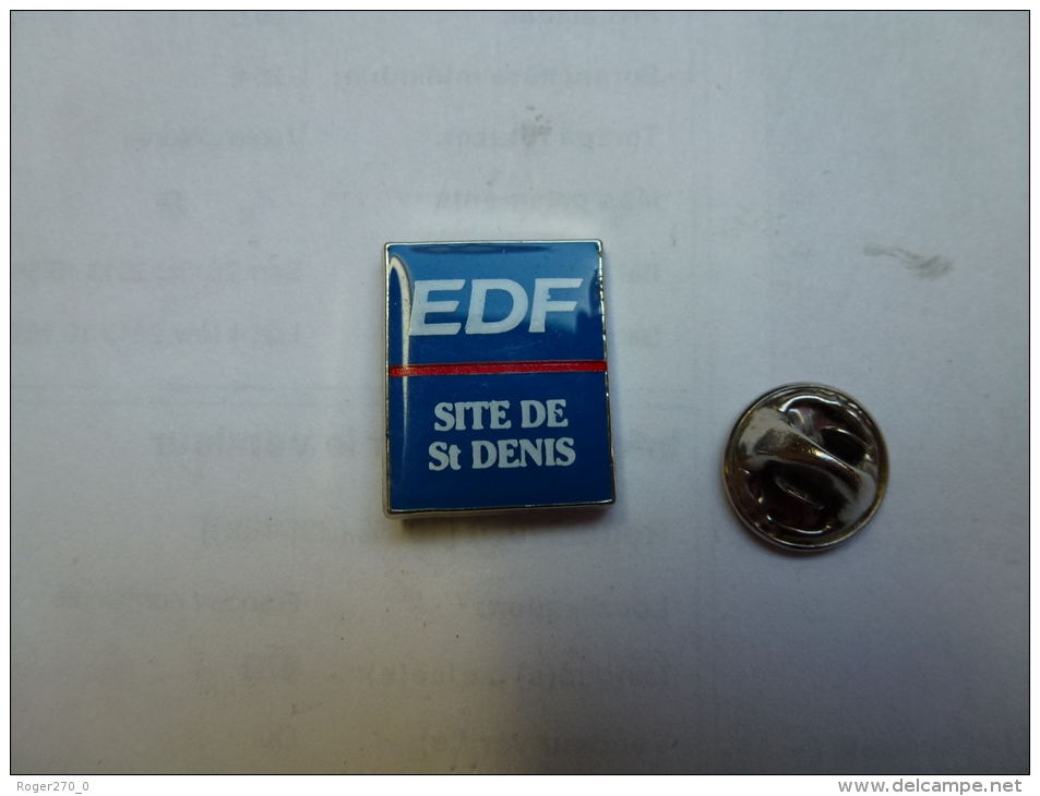 Pin Badge , EDF , Site De Saint Denis - EDF GDF