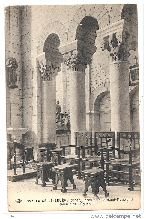 Celle Bruere Intérieur De L'église Près  SAINT - AMAND MONTROND - Neuve TTB - Saint-Amand-Montrond