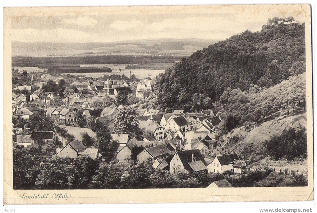 LANDSTUHL ALLEMAGNE 1940 VUE GENERALE CP ECRITE ED ? LEGERE AUREOLE - Landstuhl