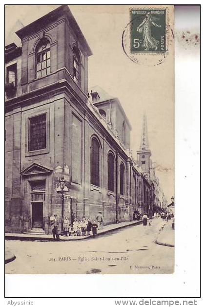 75 PARIS - église St Louis En L´ile - D1 9416 - Arrondissement: 14