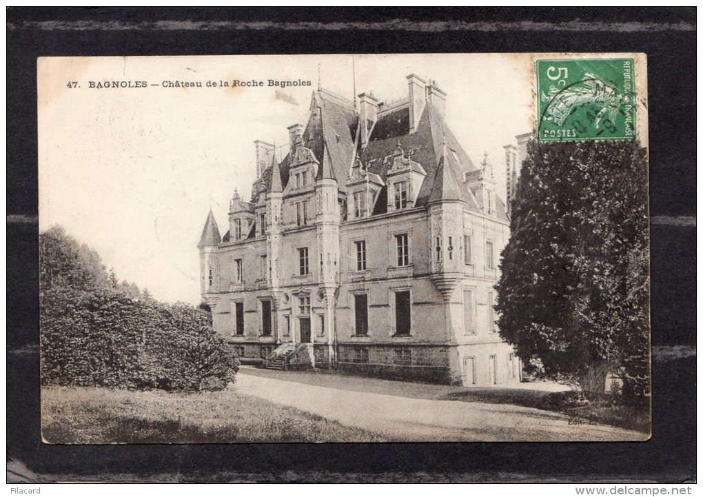 43513     Francia,    Bagnoles  -  Chateau  De La  Roche  Bagnoles,  VG - Conques Sur Orbiel