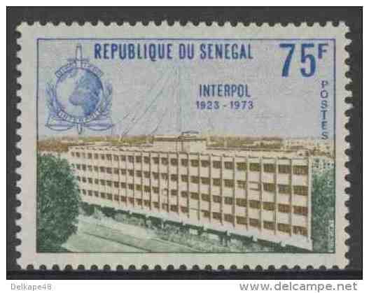 Senegal 1973 Mi 534 ** Interpol Headquarters, Paris – 50th Ann. Int. Criminal Police Organization, (Interpol) - Police - Gendarmerie