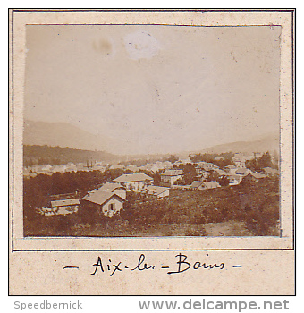 AZ- 2 Photos Stereoscopiques 40x45mm Vers 1900. Aix Les Bains, France, Abbaye Hautecombe Lac Bourget - Photos Stéréoscopiques