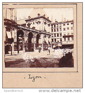 BA- 2 Photos Stereoscopiques 40x45mm Vers 1900. Lyon Theatre Celestin - Stereoscopio