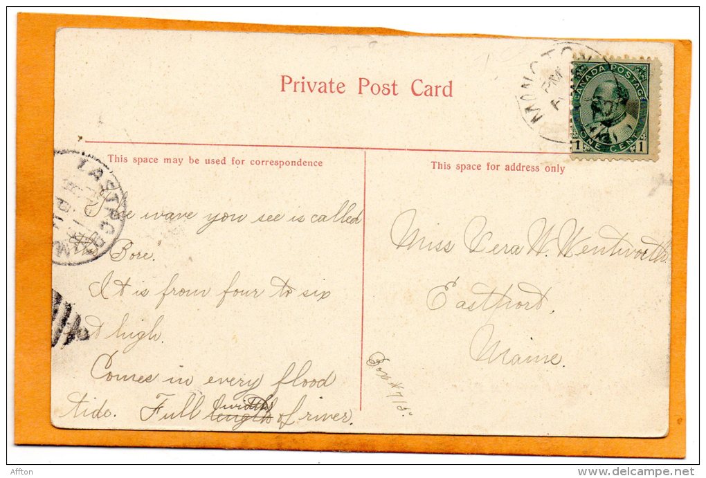 Moncton NB 1905 Postcard - Other & Unclassified