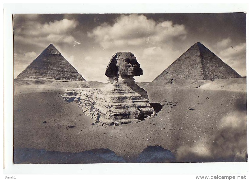 AK ÄGYPTEN EGYPT THE SPHINX  FOTOGRAFIE   OLD POSTCARD  1926 - Sphinx