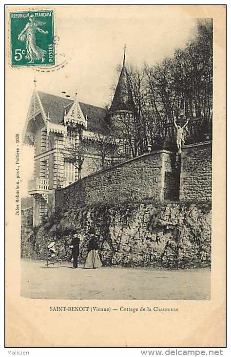 VIENNE -  A272 - Saint-benoît - St-benoît - Cottage De La Chaumuse  - Carte Bon état - - Saint Benoit