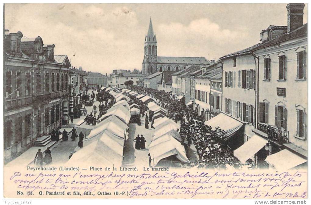 40 - Peyrehorade - Place De La Liberté, Le Marché - Peyrehorade