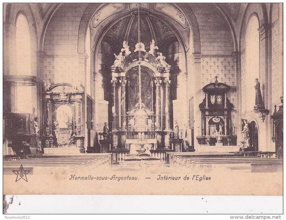 HERMALLE-SOUS-ARGENTEAU : Intérieur De L'église - Oupeye