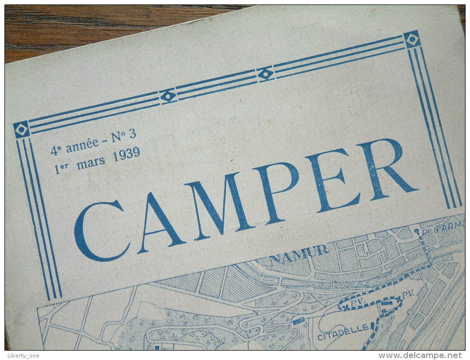 CAMPER 4e Année N° 3 - 1er Mars 1939 / Bulletin Officiel Des Campeurs De Belgique / Kampeerder ( T.C.B. & V.T.K.C. ) ! - Antique