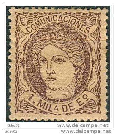 ES103-L2237TVÑ.España.Spain.  Espagne.ALEGORIAS DE ESPAÑA (Ed 103*).con Charnela.MAGNIFICO - Viñetas De Fantasía