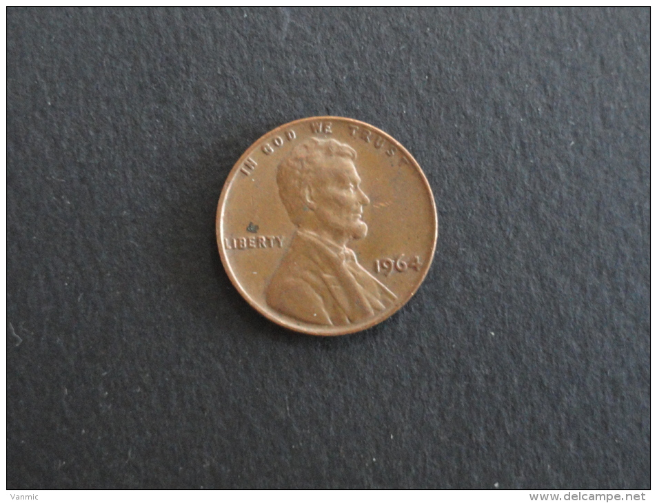 1964 - 1 Cent USA - Etats-Unis - 1959-…: Lincoln, Memorial Reverse
