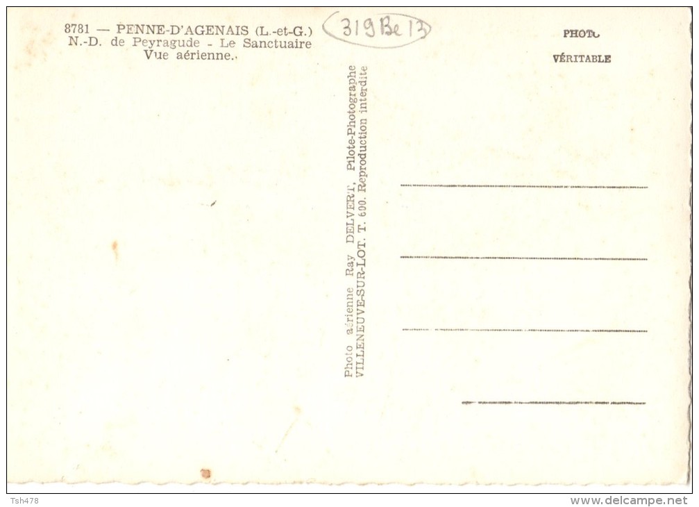 47-----PENNE D AGENAIS--N-D. De Peyragude-le Sanctuaire-vue Aérienne-voir 2 Scans - Other & Unclassified