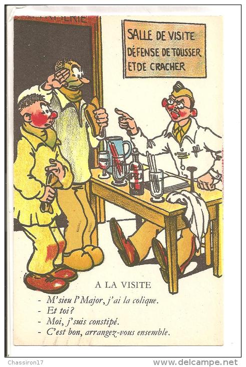 HUMOUR - A LA VISITE - " M'sieu L'Makor, J'ai La Colique  - Et Toi ? - Moi, J'suis Constipé  -  C'est Bon, Arrangez-vous - Humor