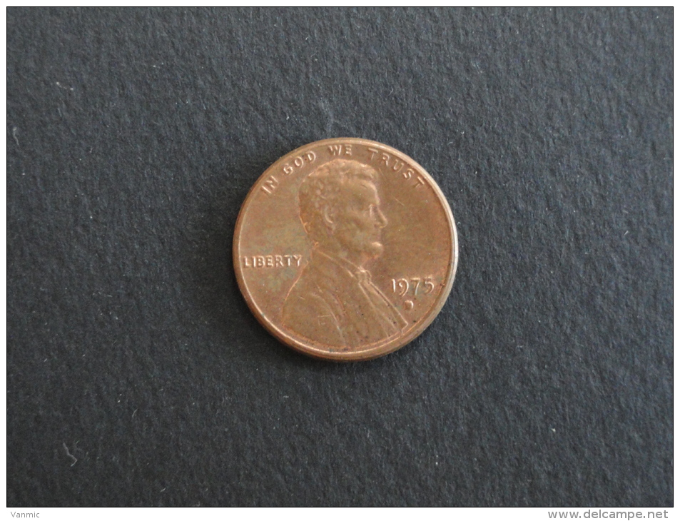 1975 - 1 Cent USA - Etats-Unis - 1959-…: Lincoln, Memorial Reverse
