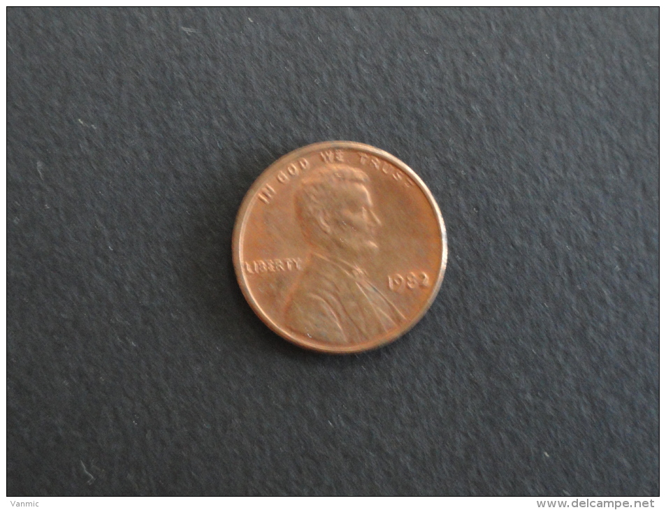 1982 - 1 Cent USA - Etats-Unis - 1959-…: Lincoln, Memorial Reverse