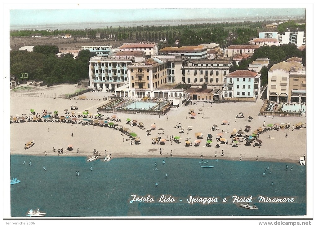 Italie - Italia - Jesolo Lido - La Plage Et L'hotel Miramare - Other & Unclassified