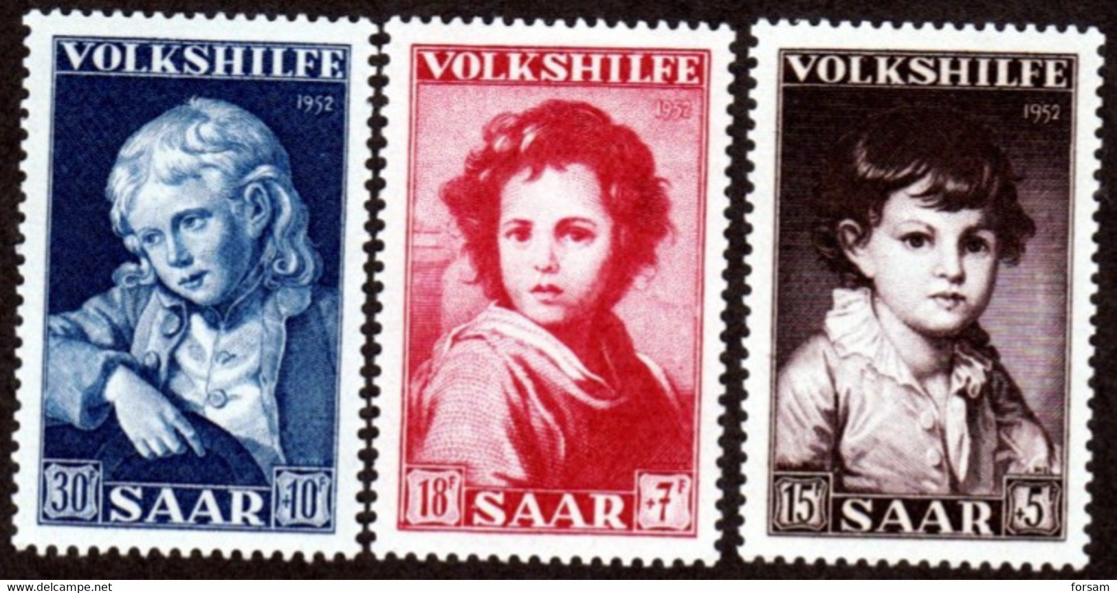 SAAR..1952..Michel # 338-340...MNH...MiCV - 18 Euro. - Ongebruikt