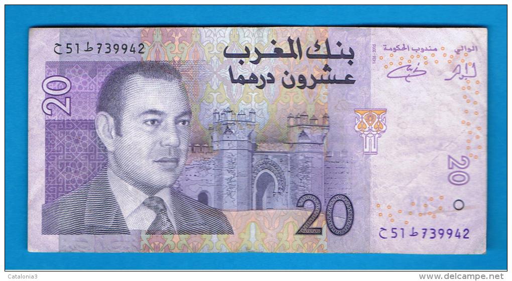 MARRUECOS - MOROCCO -  20 Dirham  2005 Circulado  P-68 - Maroc