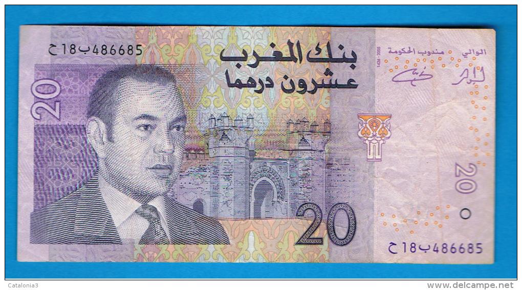 MARRUECOS - MOROCCO -  20 Dirham  2005 Circulado  P-68 - Marokko