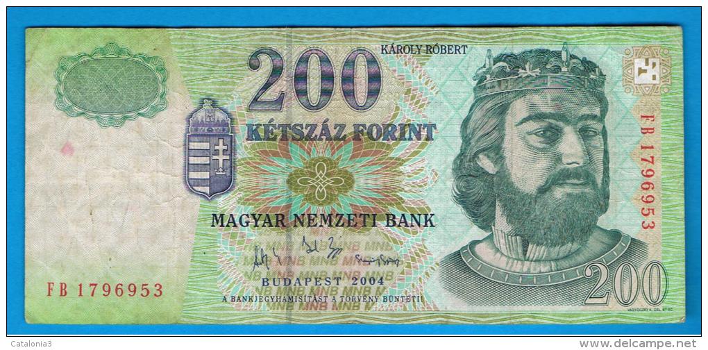 HUNGRIA - HUNGARY -  200 Forint 2004 Circulado  P-187 - Hungary
