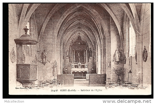 95 GUIRY EN VEXIN / Intérieur De L'Eglise / 75.4.36. Dutertre - Guiry En Vexin