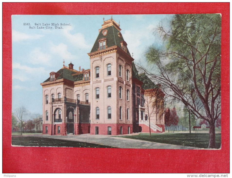 Salt Lake City,UT--Salt Lake High School--not Mailed--PJ 296 - Andere & Zonder Classificatie