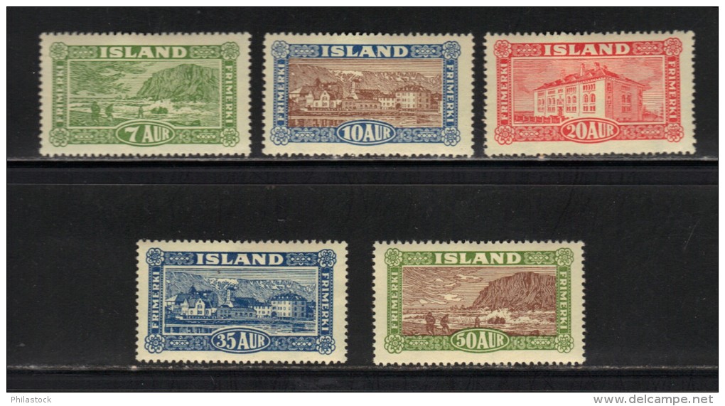 ISLANDE N° 115 à 119 * Propres - Nuovi