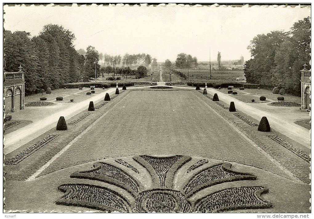 CP De ATTRE " Chateau D'ATTRE , Les Jardins Français " . - Brugelette