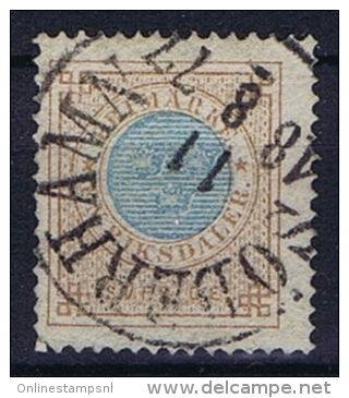 Sweden: 1872 Mi Nr 26 A Karmin  , Used, Facit 27, Perforation 14 - Gebruikt