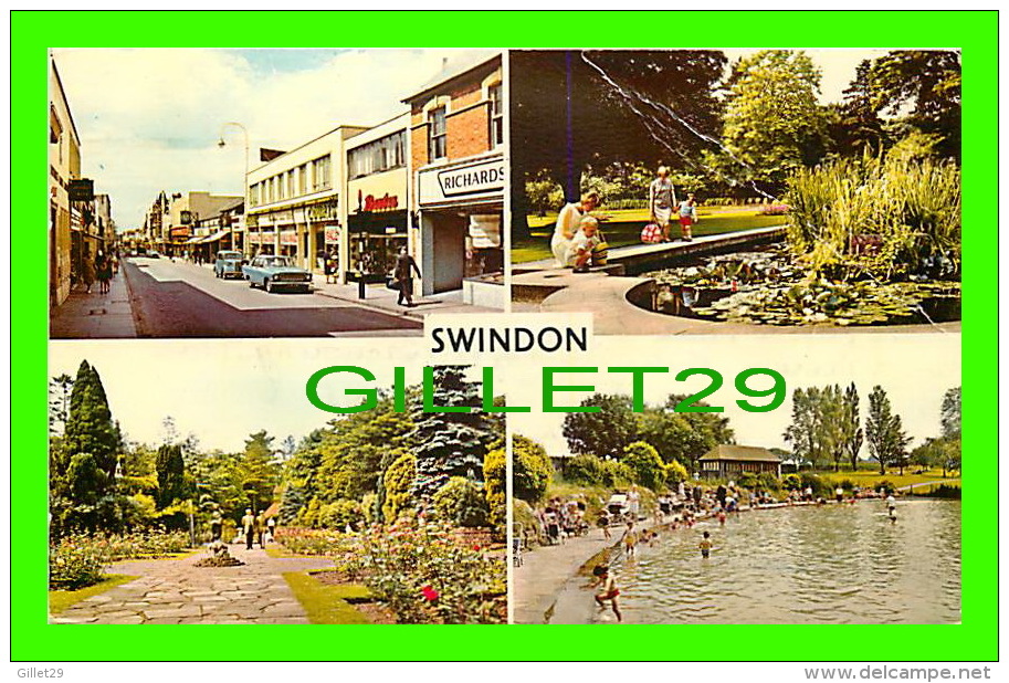 SWINDON, WILTSHIRE - 4 MULTIVIEWS - TRAVEL IN 1970 - - Autres & Non Classés