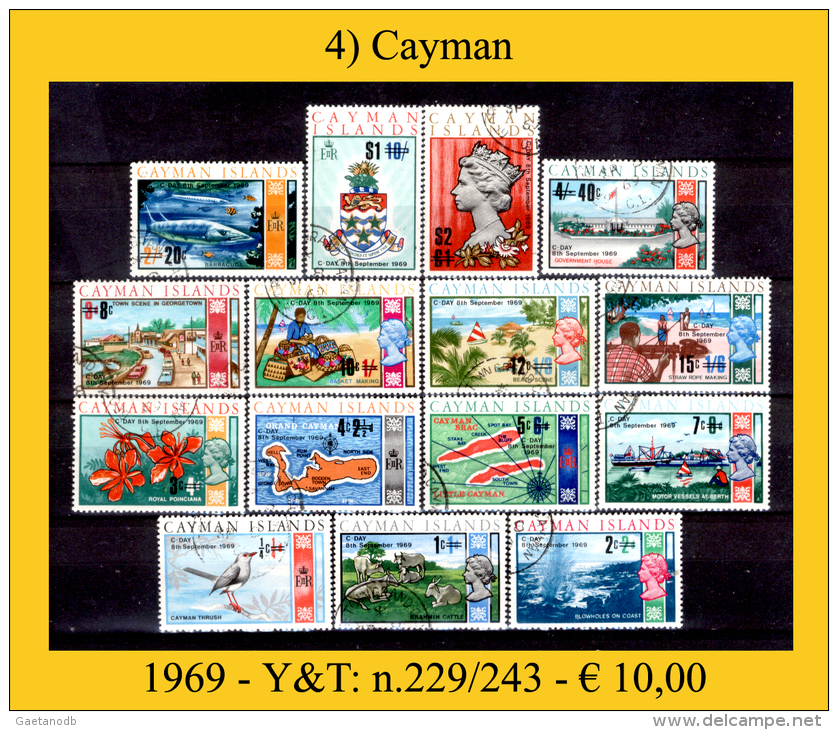 Cayman-004 (1969 - Y&T: N.229/243) - Iles Caïmans