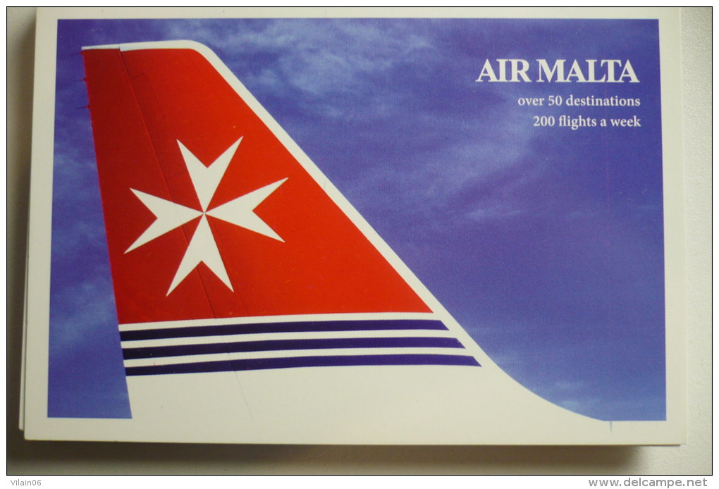 AIRLINE ISSUE / CARTE COMPAGNIE     AIR MALTA   A 320 - 1946-....: Ere Moderne