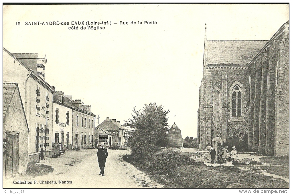 Saint Andre Des Eaux Rue De La Poste Cote De L Eglise - Autres & Non Classés