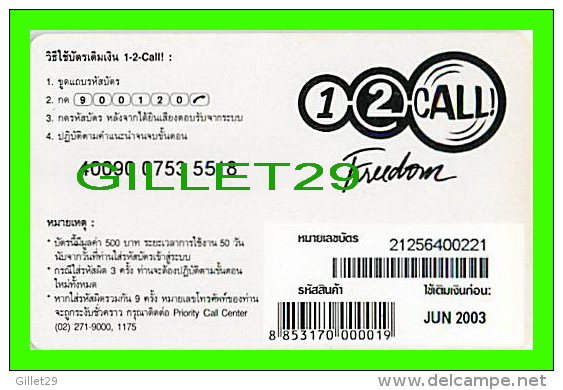 PHONESCARDS THAILAND - McDONALD´S HAMBURGLAR - SPECIAL EDITION: RONALD McDONALD´S CLUB 2003 - TÉLÉCARTES - - Thaïlande