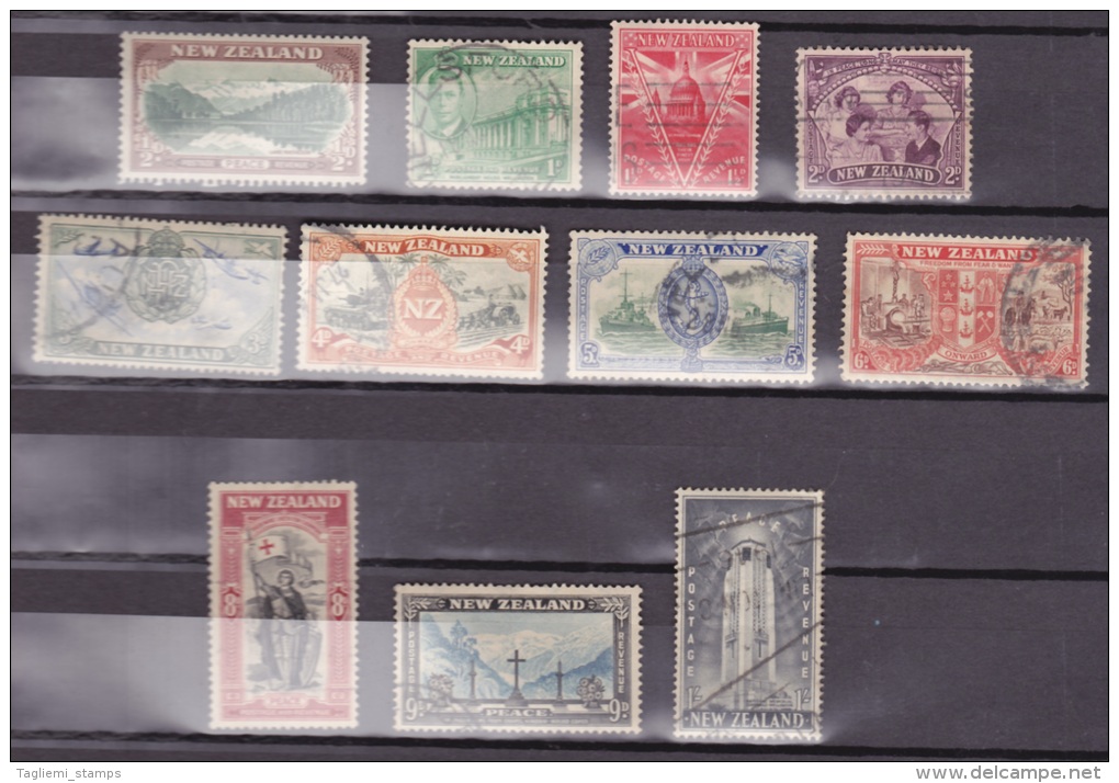 New Zealand, 1946, SG 667 - 677, Complete Set Used - Oblitérés