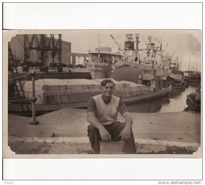 Carte Postale Photo De BUENOS AIRES (Argentine) Vue Sur Le Port Maritime - BATEAU  - VOIR 2 SCANS - - Argentinien