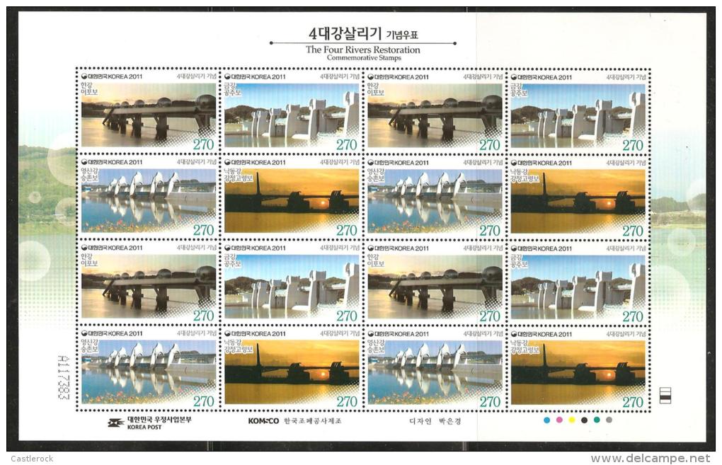 O) 2011  KOREA, BRIDGE, MINI SHEET MNH.- - Korea (...-1945)