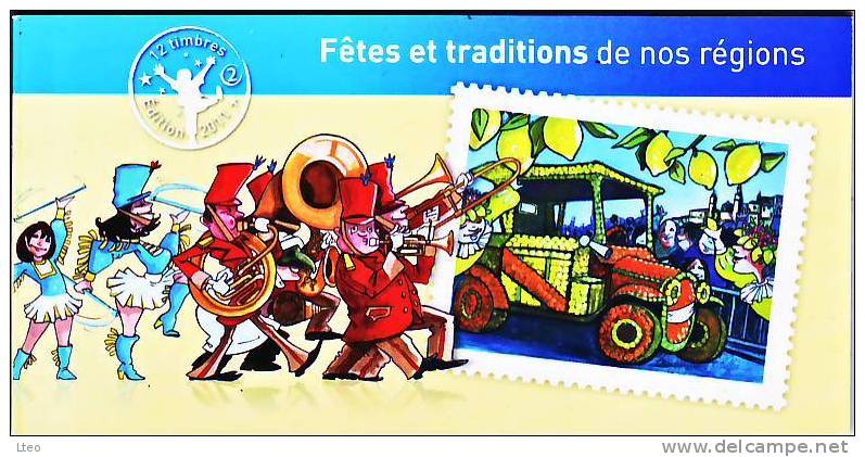 Carnet 2011 La France Comme J´aime - Fêtes Et Traditions De Nos Régions 2 - Otros & Sin Clasificación