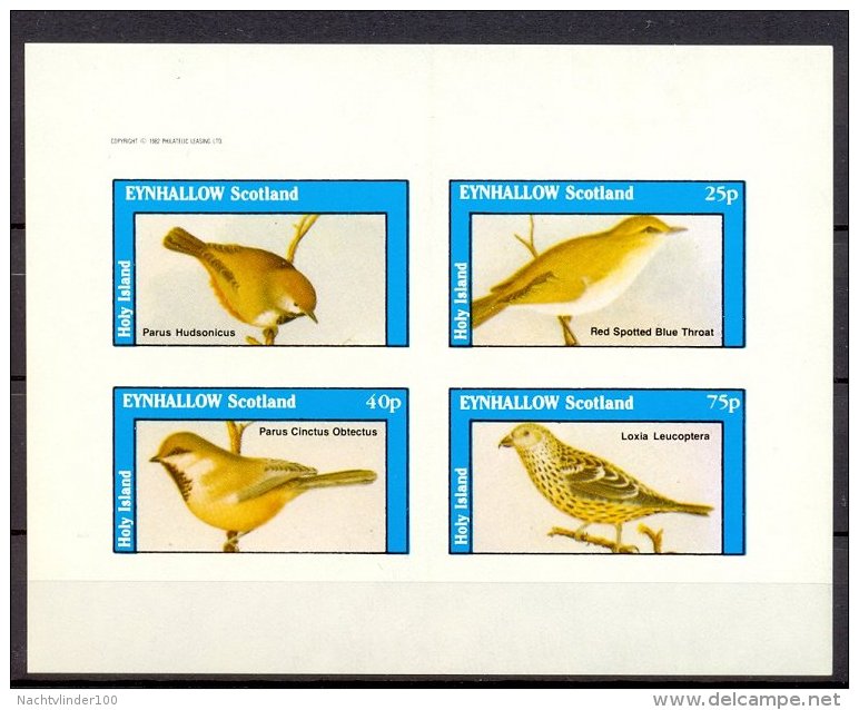 Myp273 FAUNA VOGELS BIRDS VÖGEL AVES OISEAUX ** ONGETAND IMPERF ** EYNHALLOW SCOTLAND 1982 PF/MNH - Fantasie Vignetten