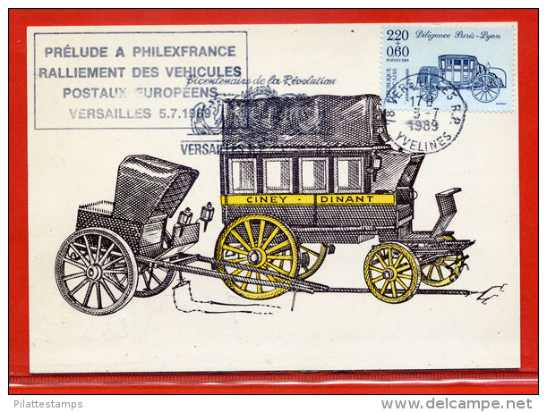 FRANCE CARTE MAXIMUM JOURNEE DU TIMBRE 1989 - 1980-1989