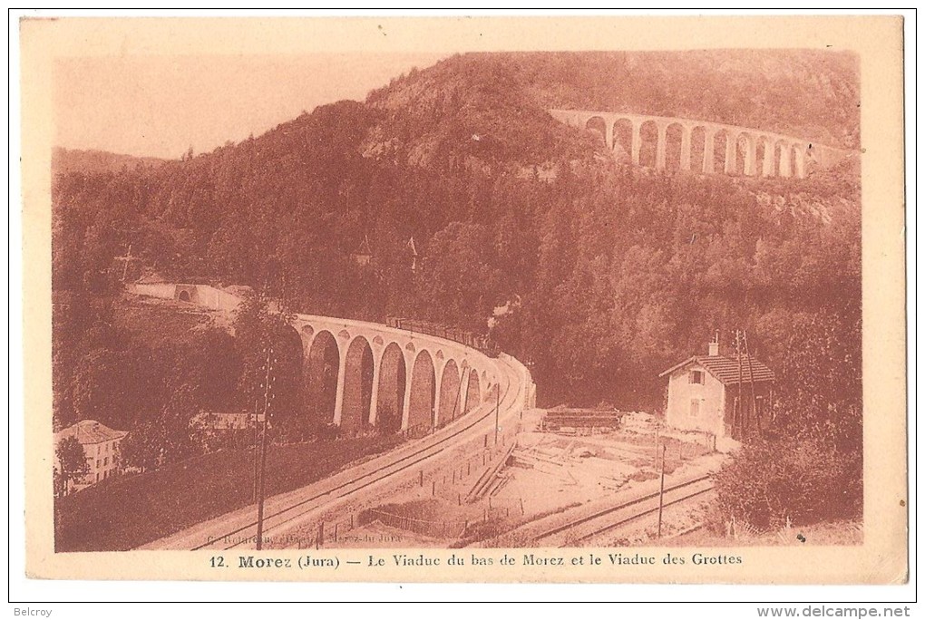 Dépt 39 - MOREZ - Le Viaduc Du Bas De Morez Et Le Viaduc Des Grottes (Viaduc Des Crottes) - Train - Morez