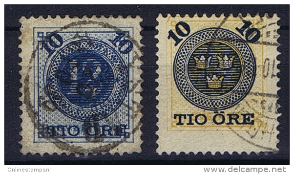 Sweden: 1889 Mi Nr 39-40  Used Facit 50-51 - Gebruikt