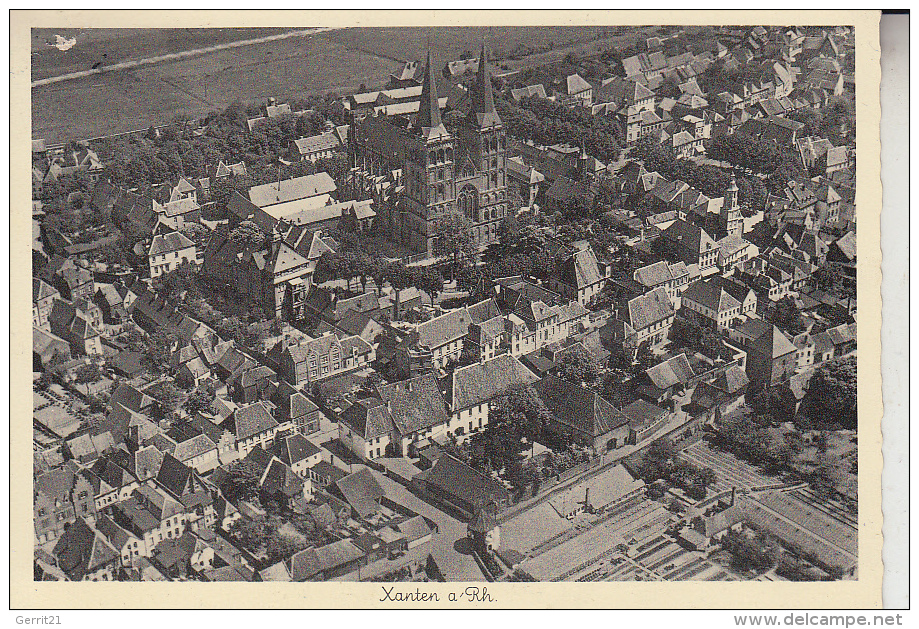 4232 XANTEN, Luftaufnahme - Xanten