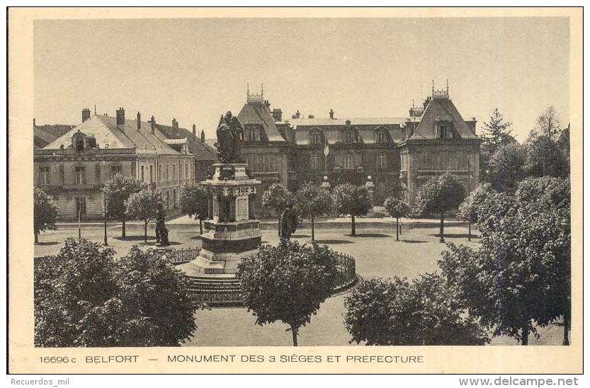 Belfort - Monument Des 3 Sièges Et Préfecture - Belfort – Siège De Belfort